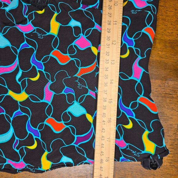 STAUD Women Multicolor Abstract Print Blouse Size 4 Sweetheart Neckline Keyhole - Picture 12 of 12